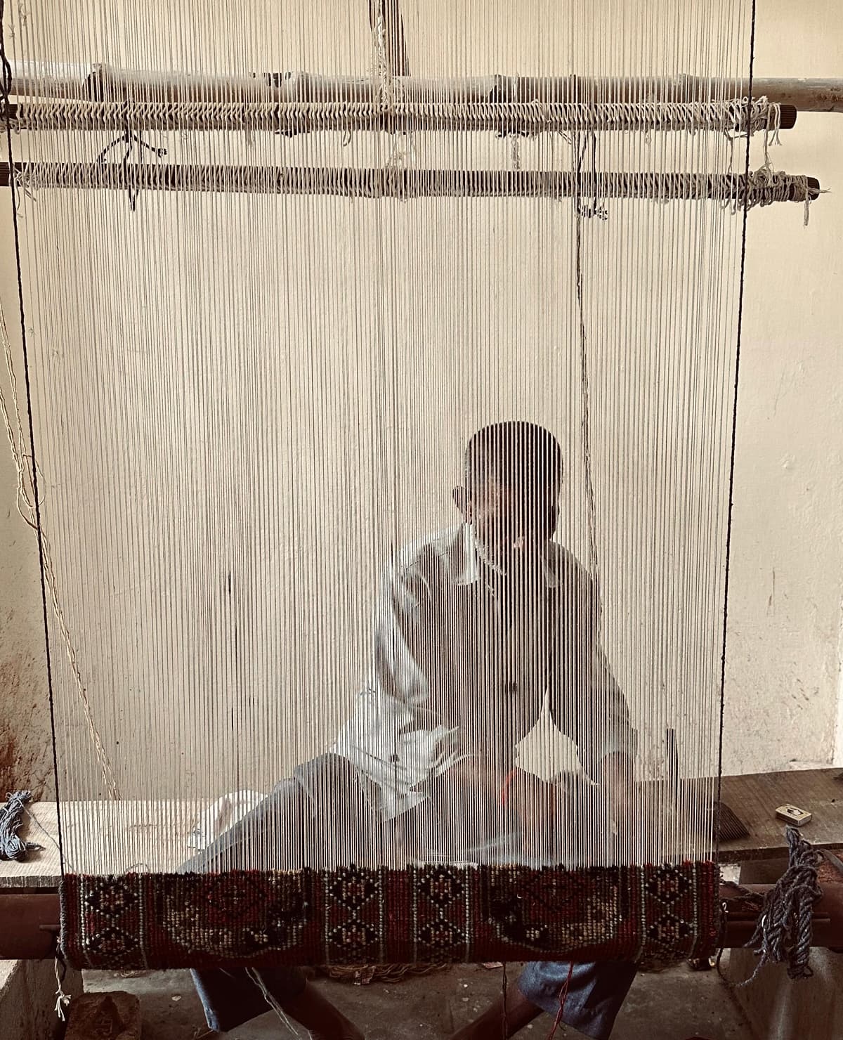 Master Weaver at Work